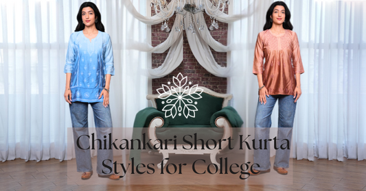 Chikankari Short Kurta Styles for College