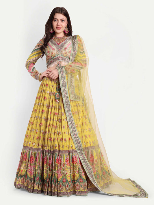 Crafted from a rich georgette fabric