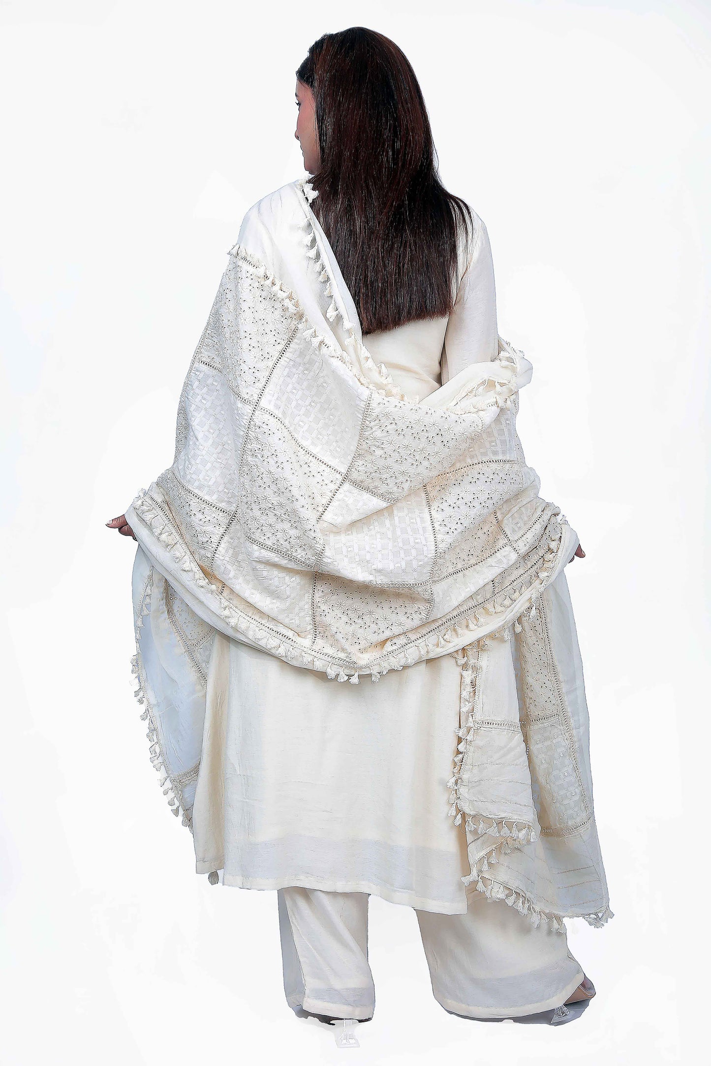 Beautiful tassel design with hand embroidery