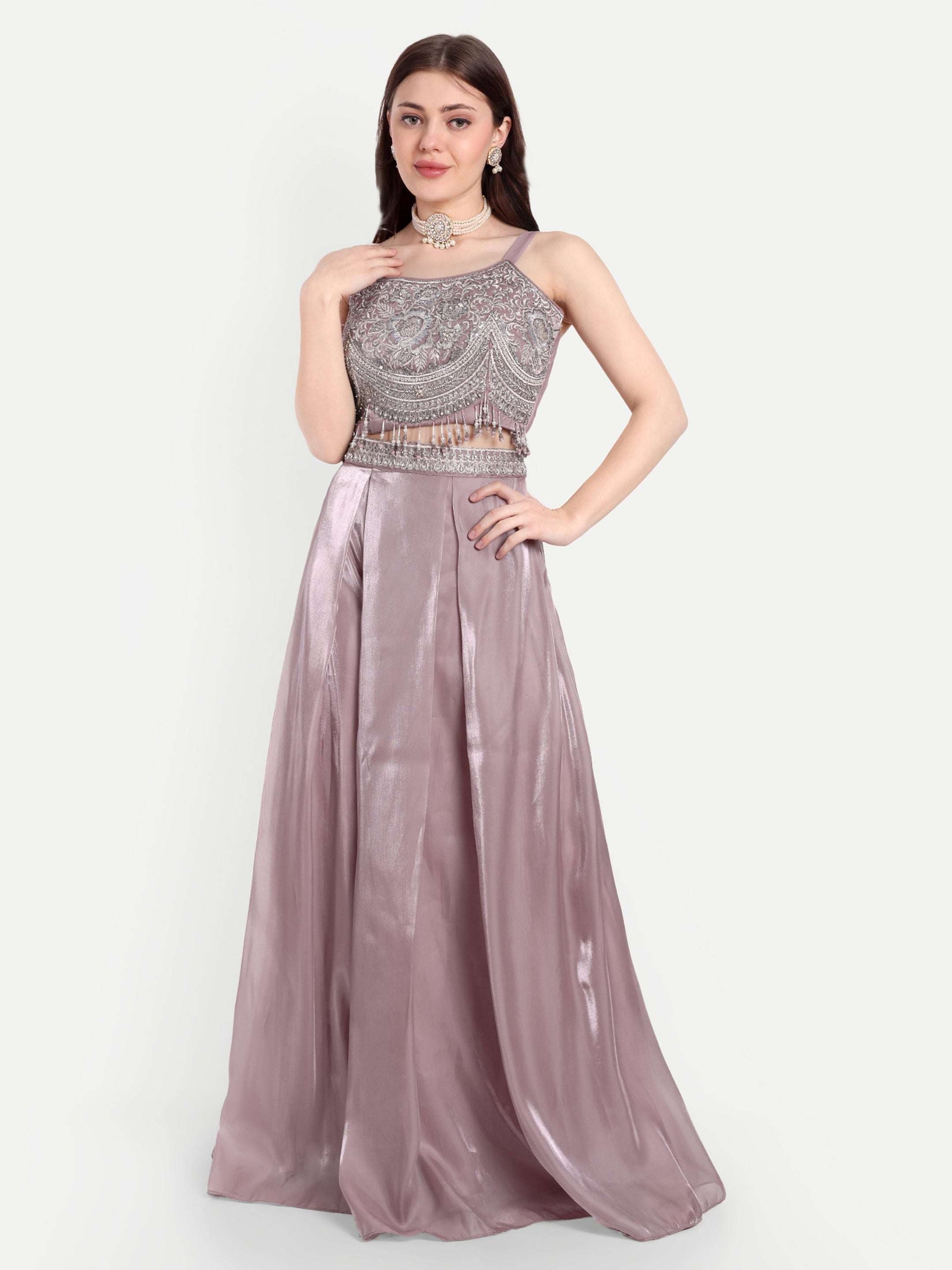 Zardozi work on Blouse/ Crop Top