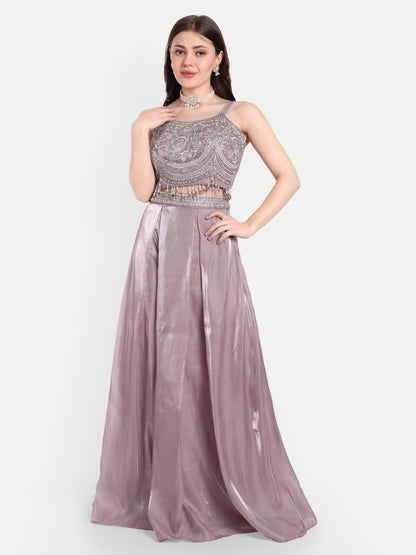 Zardozi work on Blouse/ Crop Top