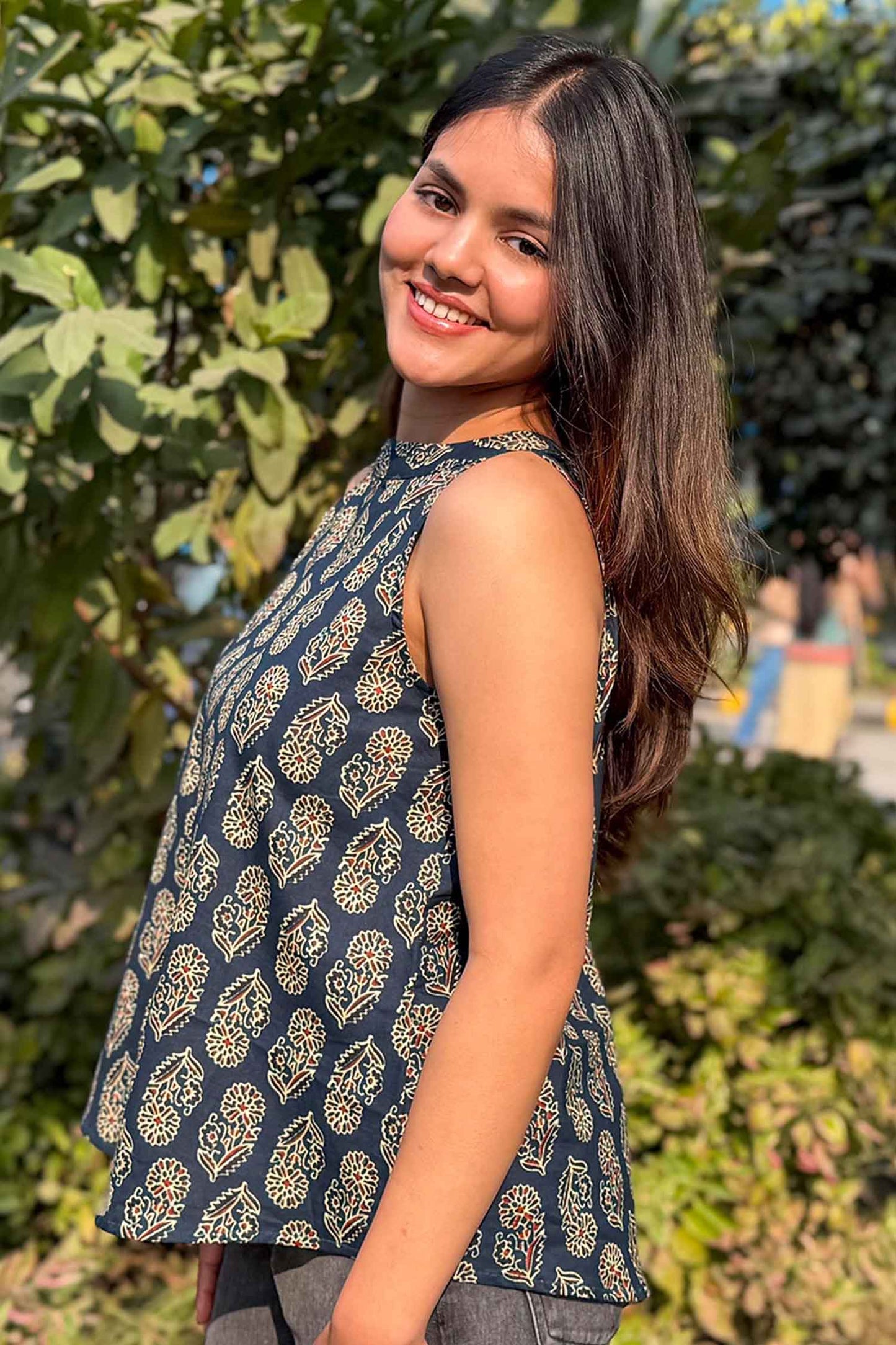 Ishani Block Print Top