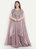 Royal Blush Pink butter organza fabric palazzo set 