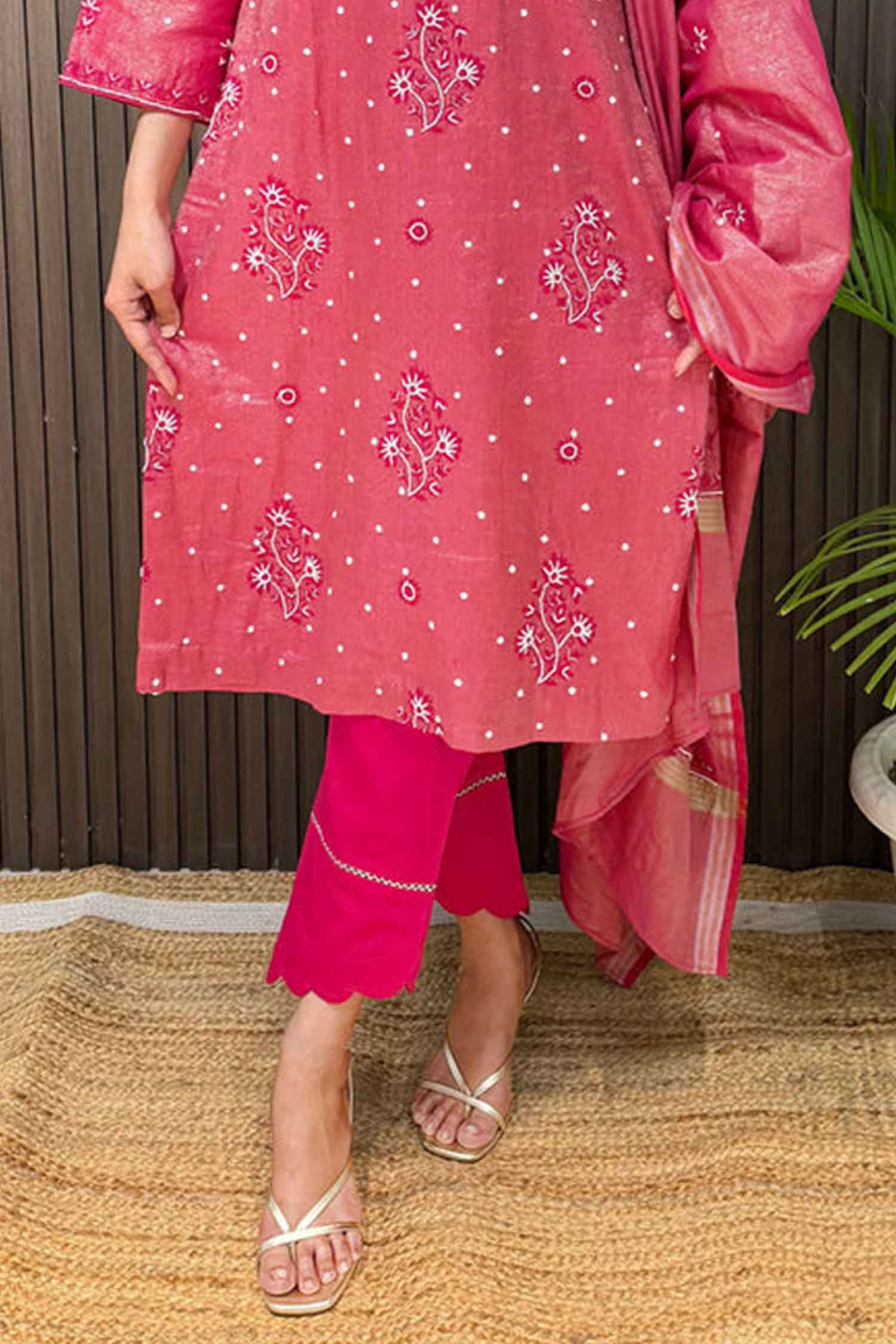 Priya Chikankari Tissue Kurta Set