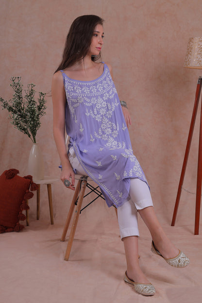 Handcrafted embroidery adds a unique and sophisticated touch.