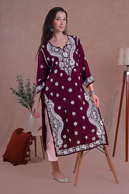 Crafted from lightweight cotton, this kurta ensures all-day ease.