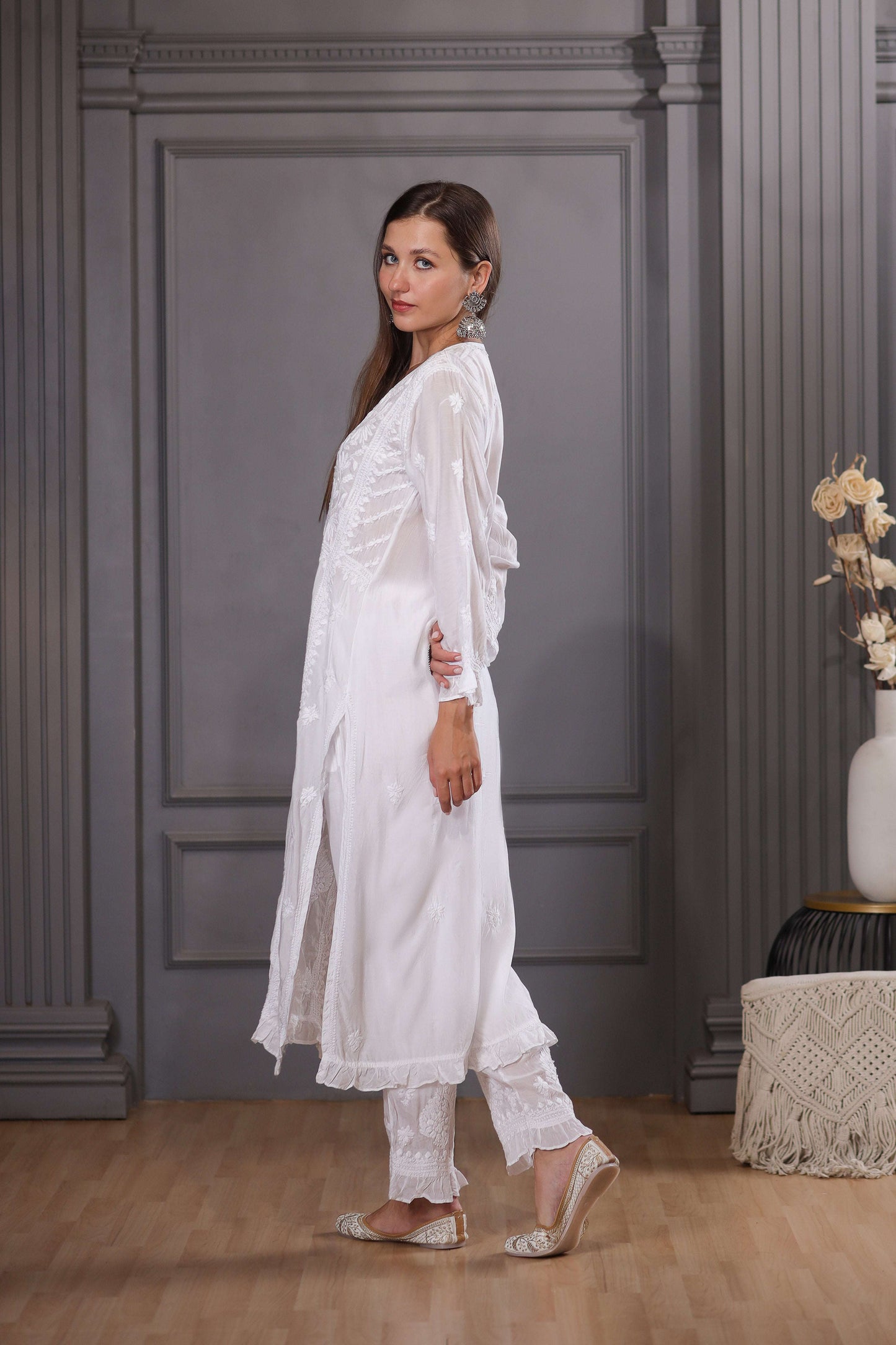 panel design adds structure and elegance