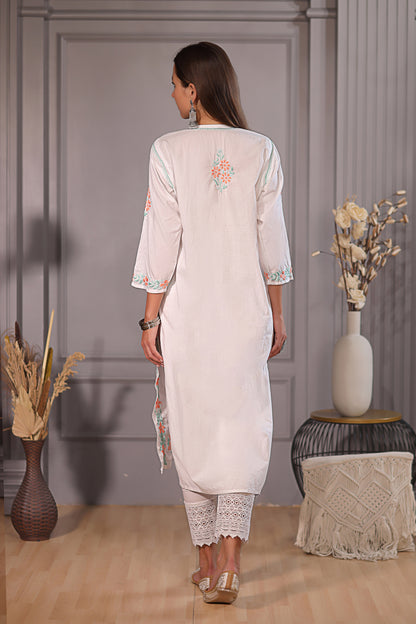 All hand emberoidered and a look that never goes out of style.