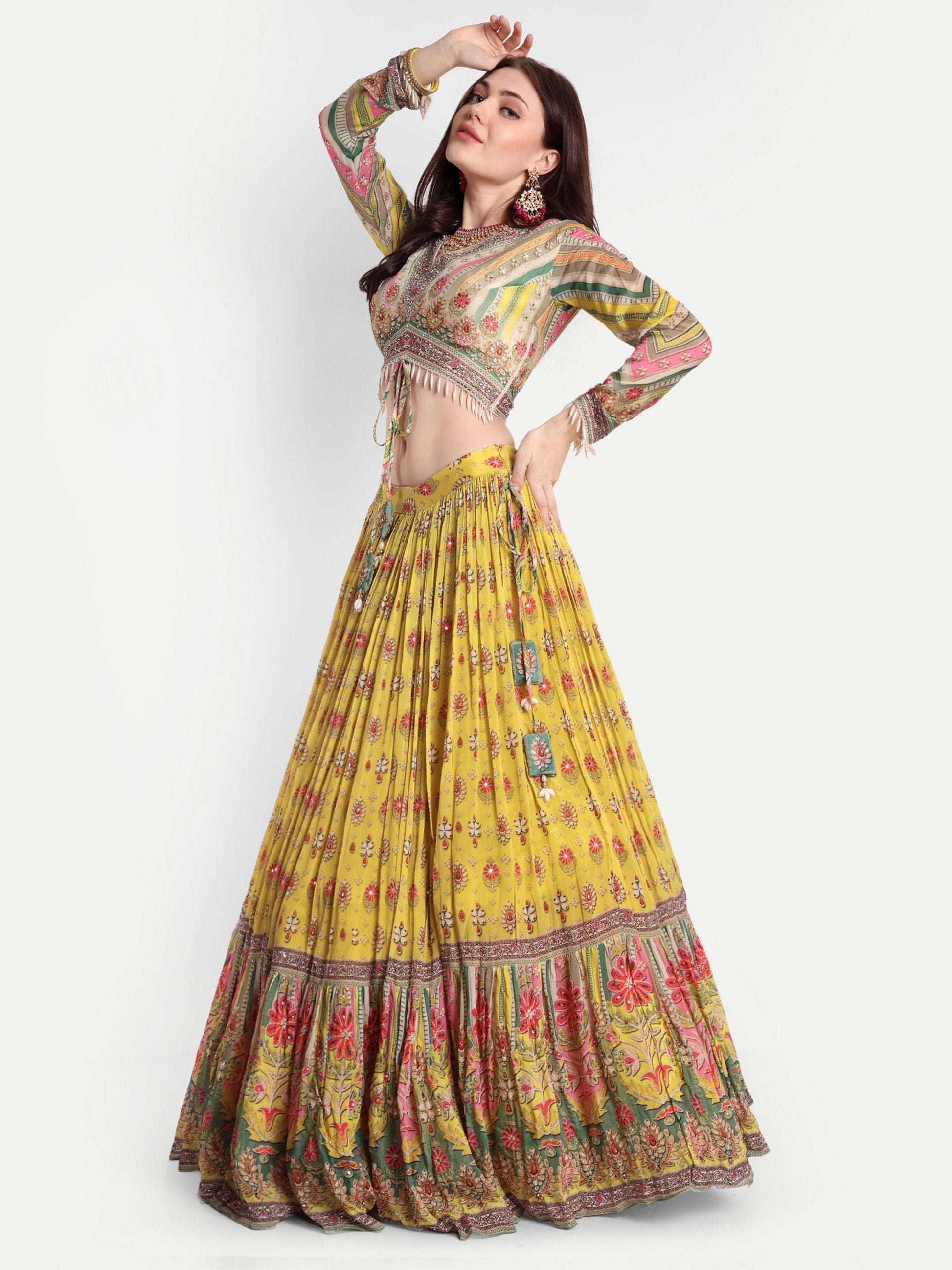 Lehenga represents Indian rich heritage and designs. 