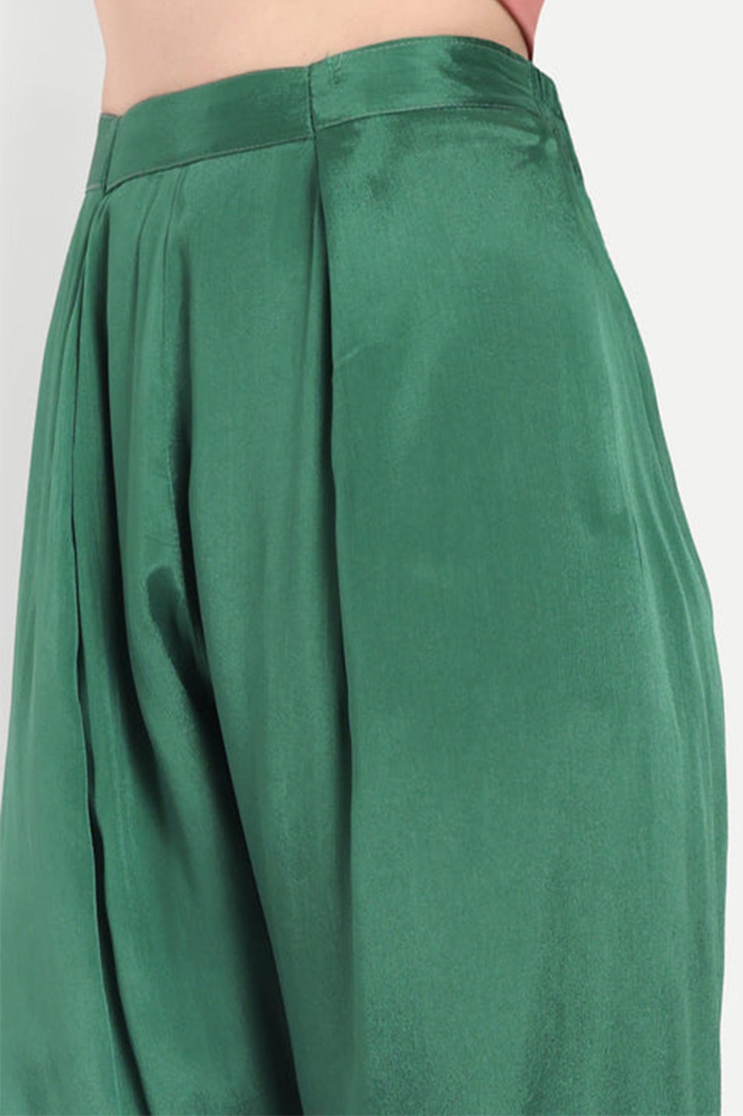 Green Gota Patti Anarkali Suit Set