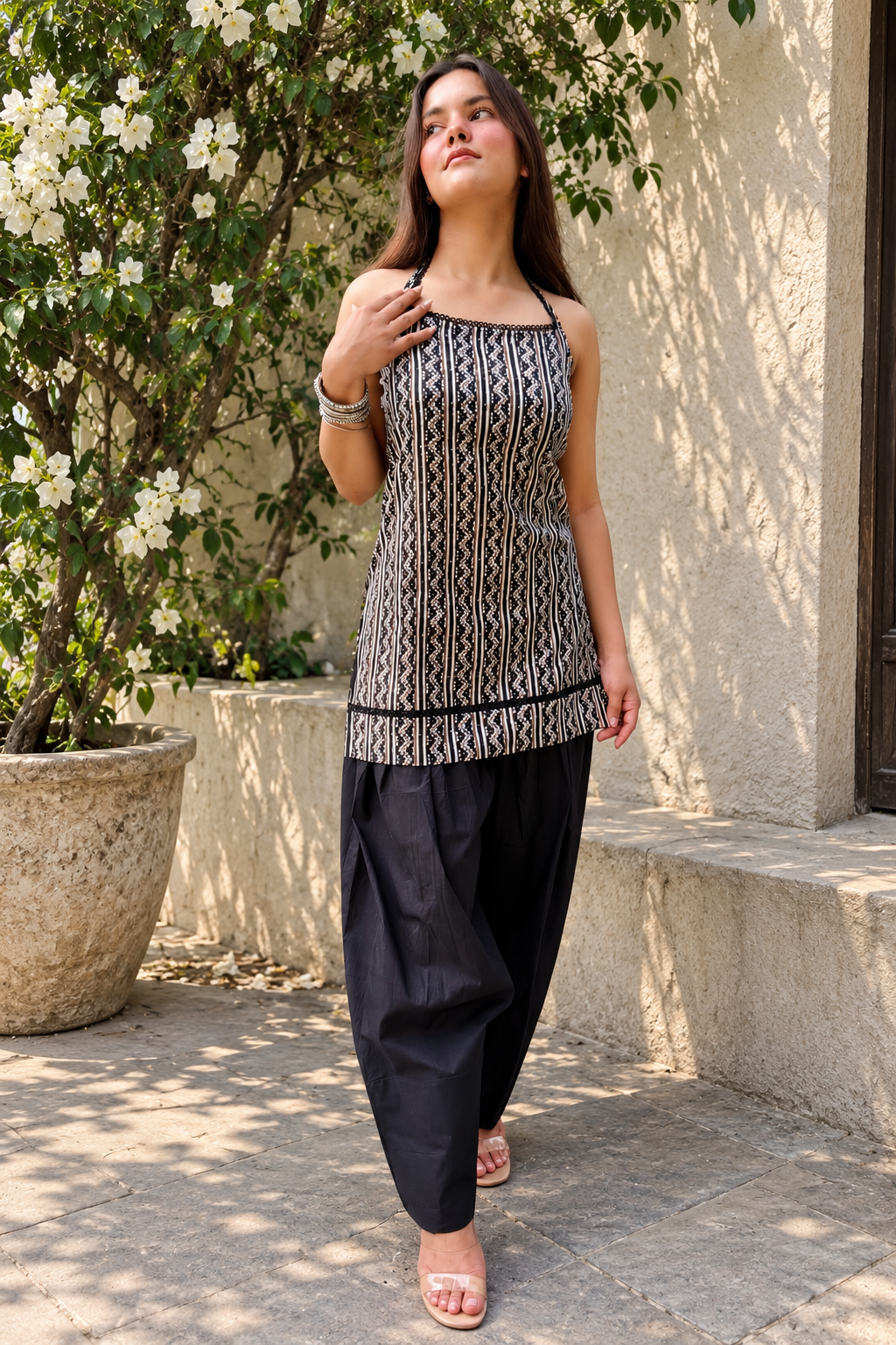 Alaya Cotton Farshi Set