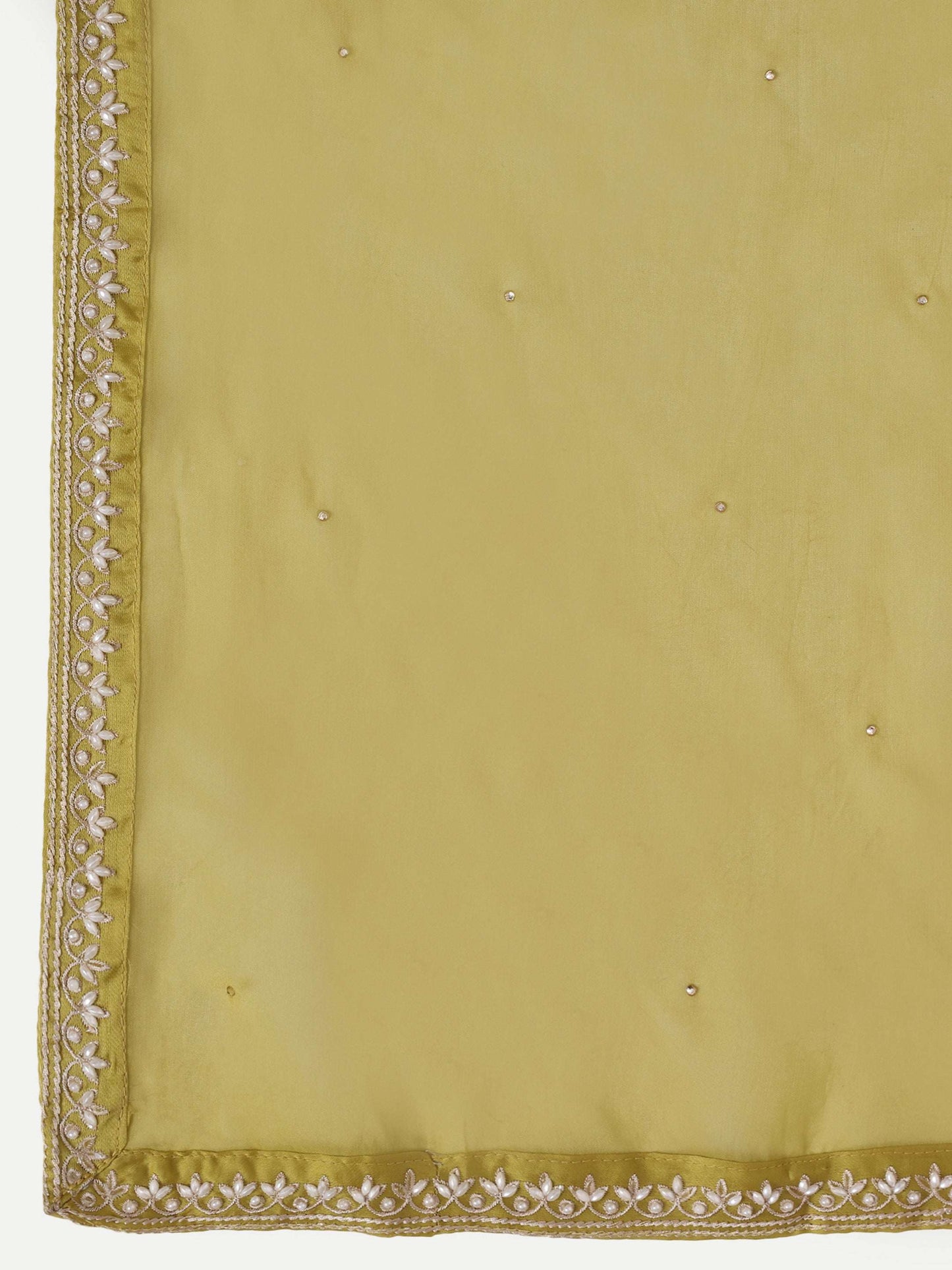 Heavy embroidery on Satin Silk fabric Dupatta