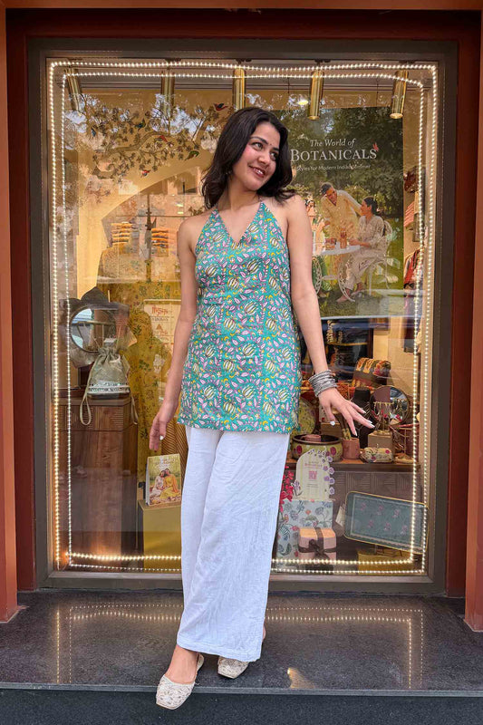 Jalebi Baby Halter-Neck Kurti