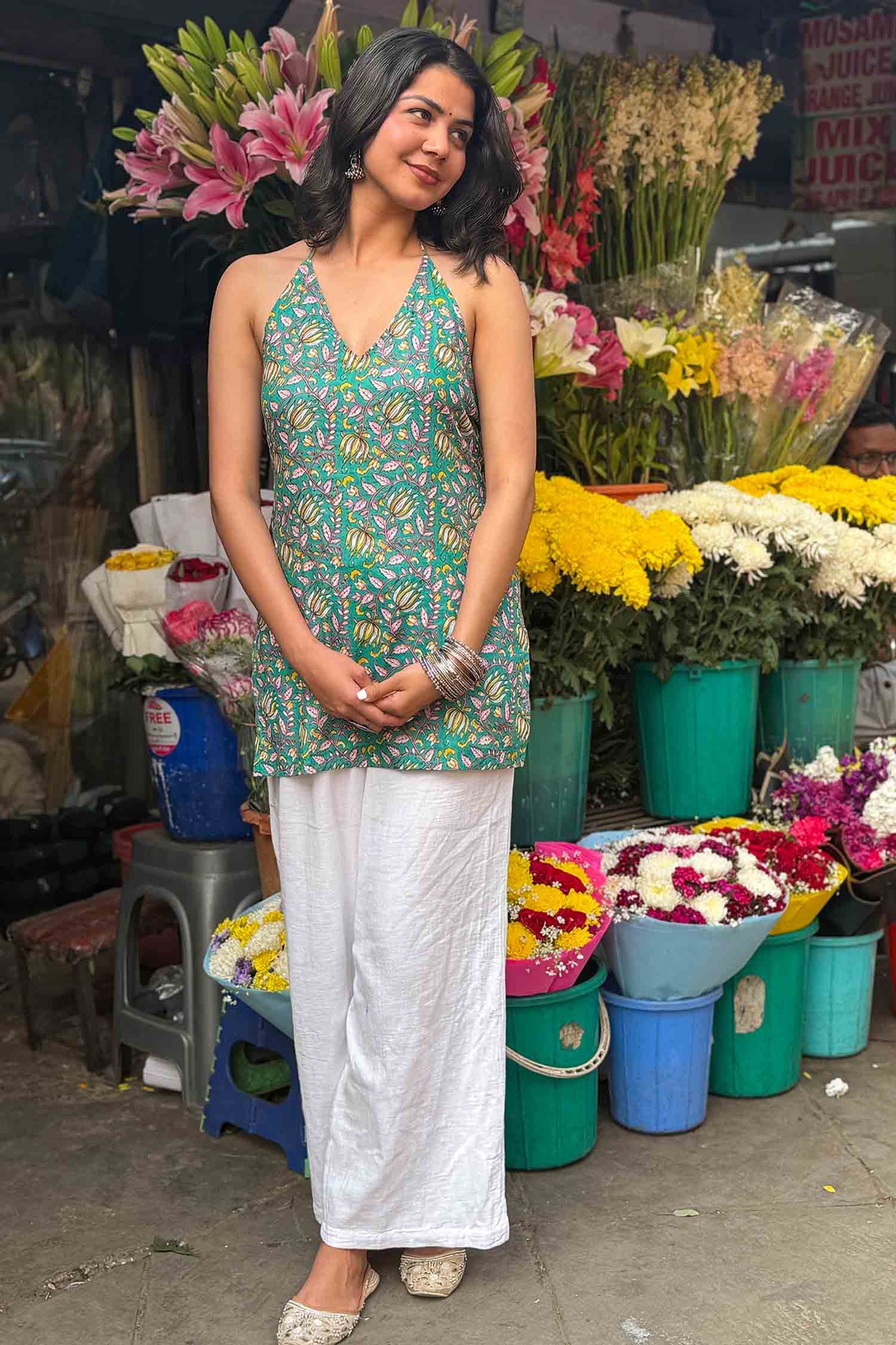 Jalebi Baby Halter-Neck Kurti