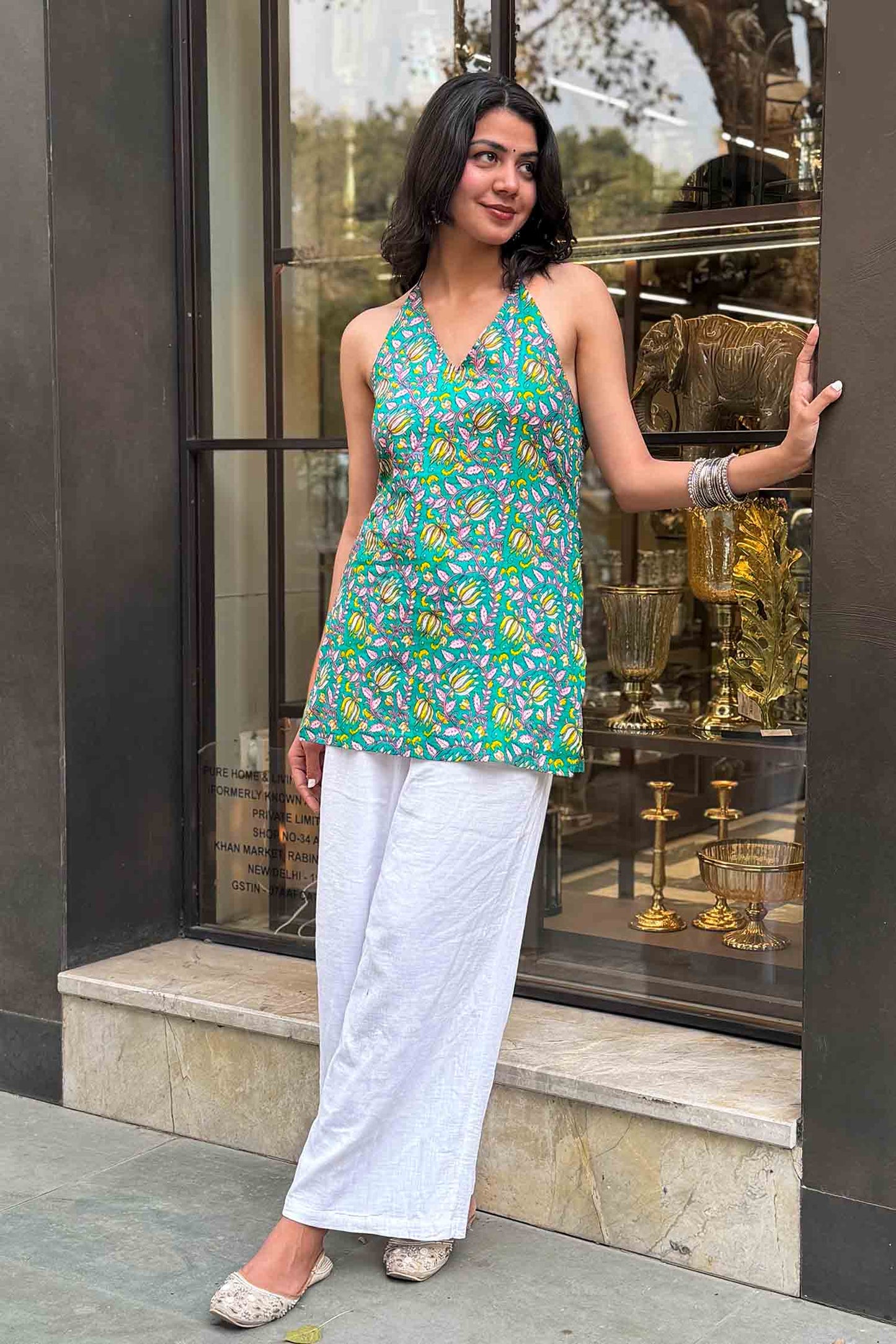 Jalebi Baby Halter-Neck Kurti