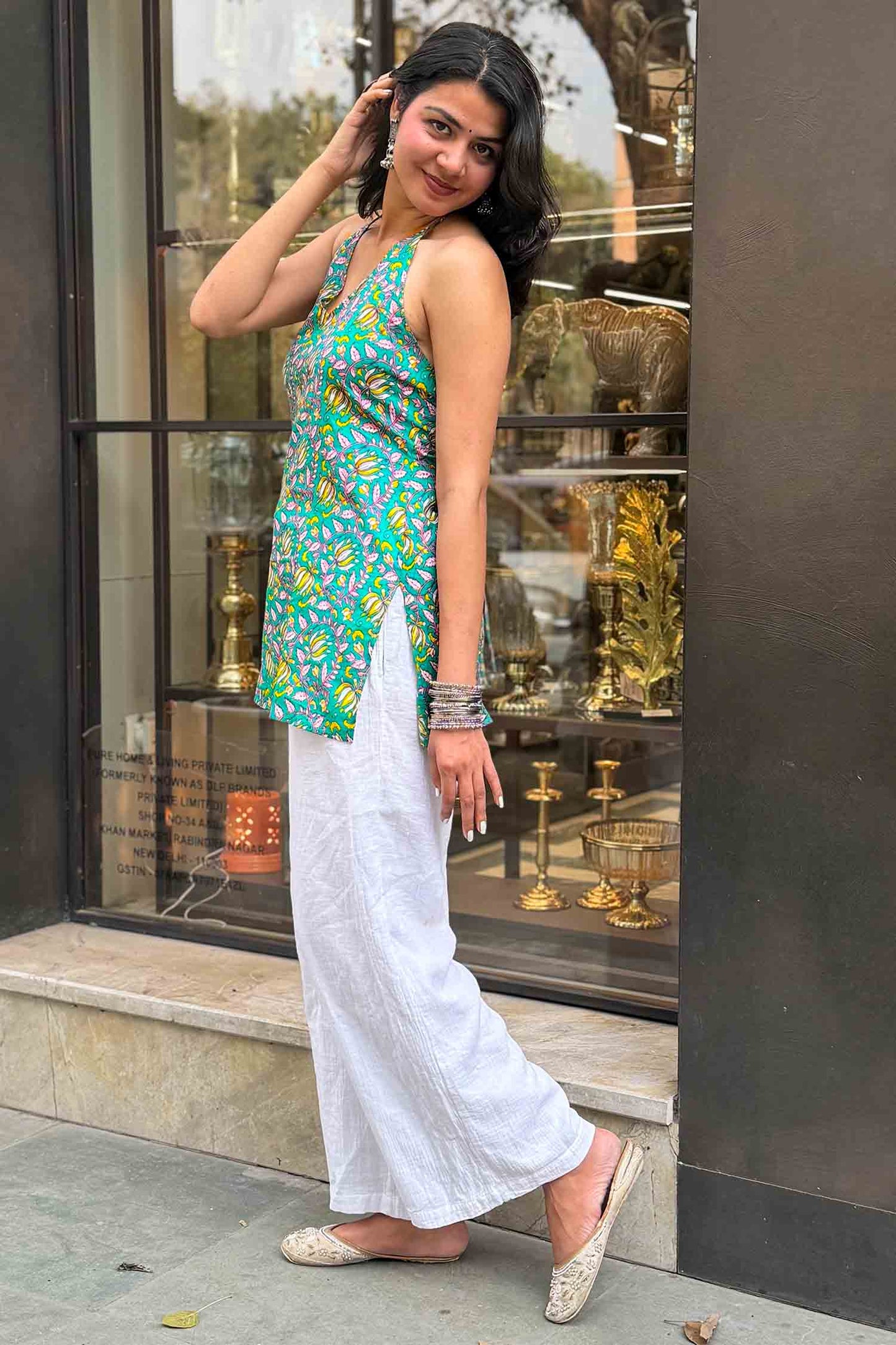 Jalebi Baby Halter-Neck Kurti