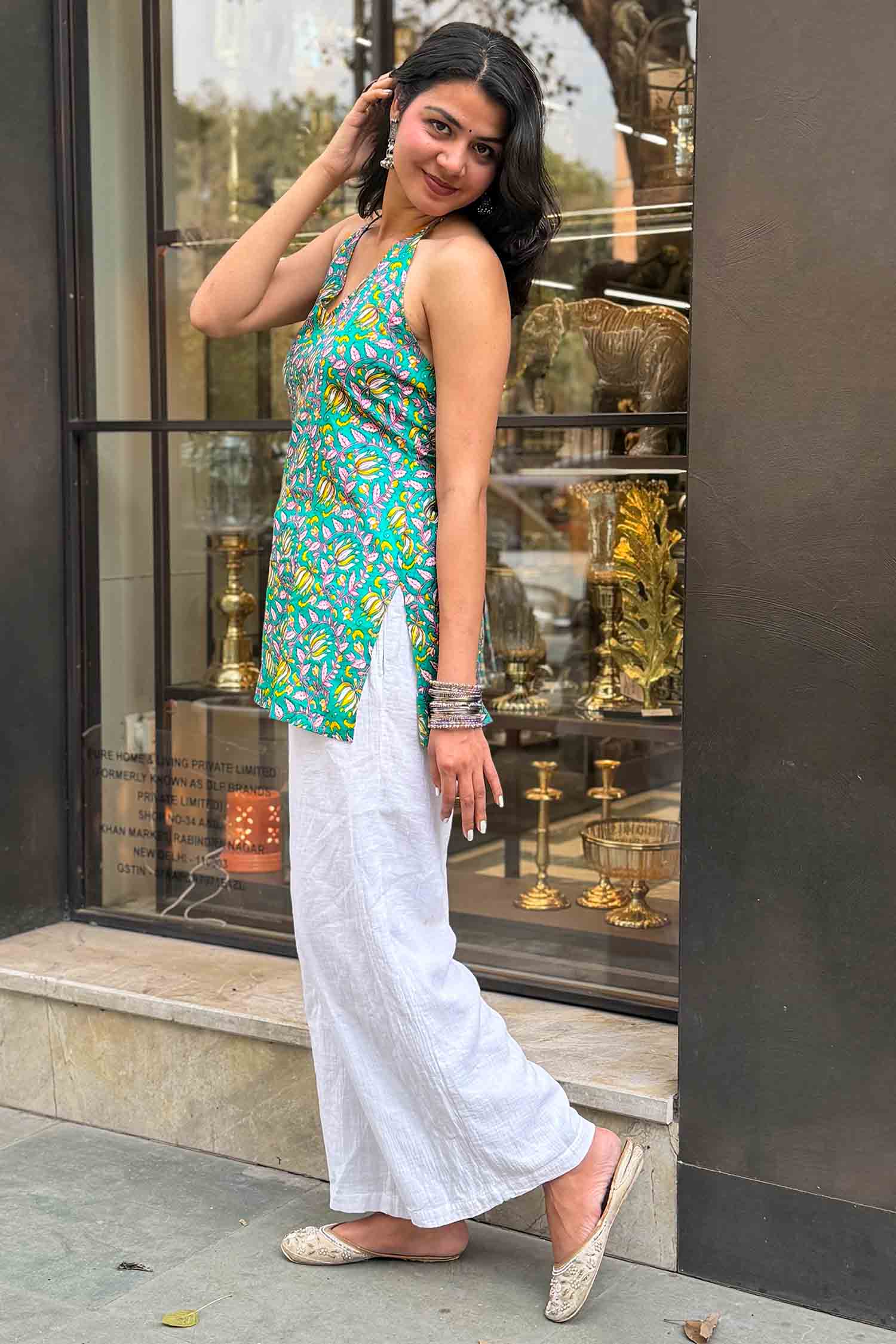 Jalebi Baby Halter-Neck Kurti