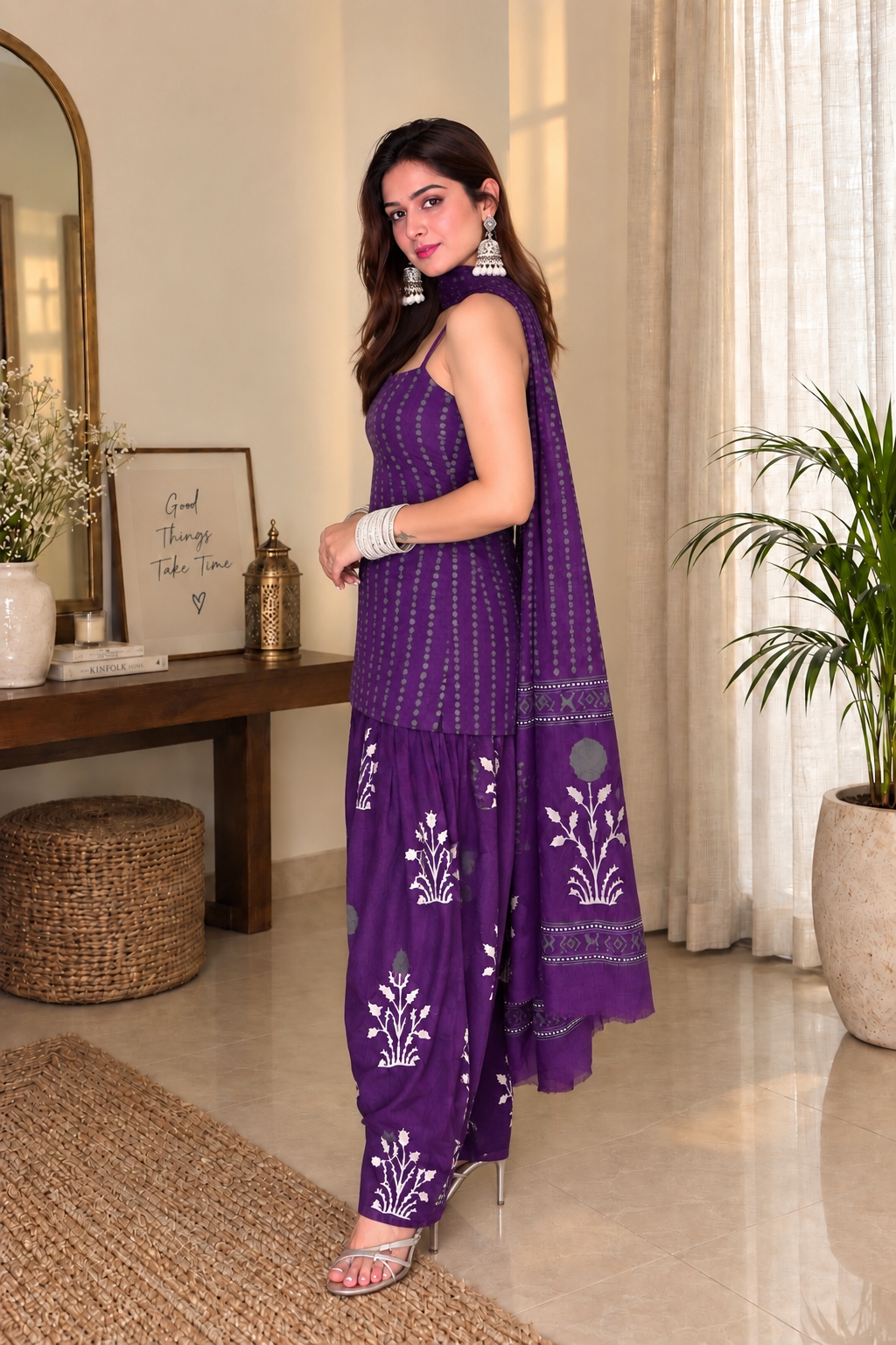 Adah Cotton Farshi Salwar Set