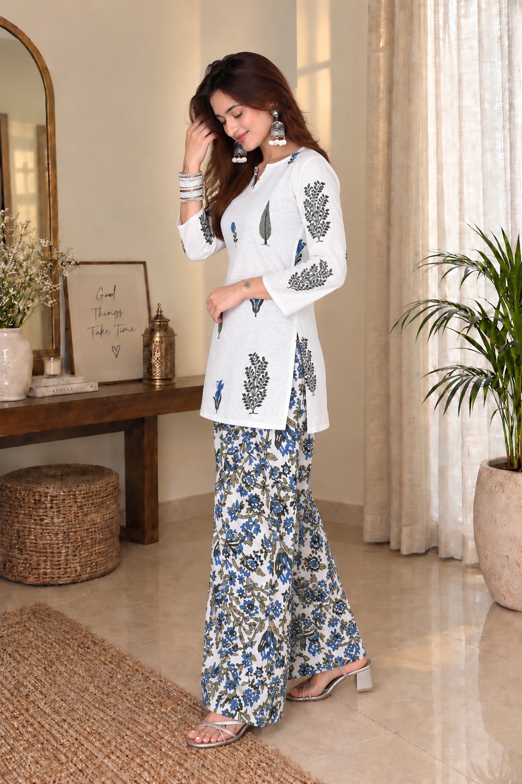 Nila Cotton Farshi Salwar Set