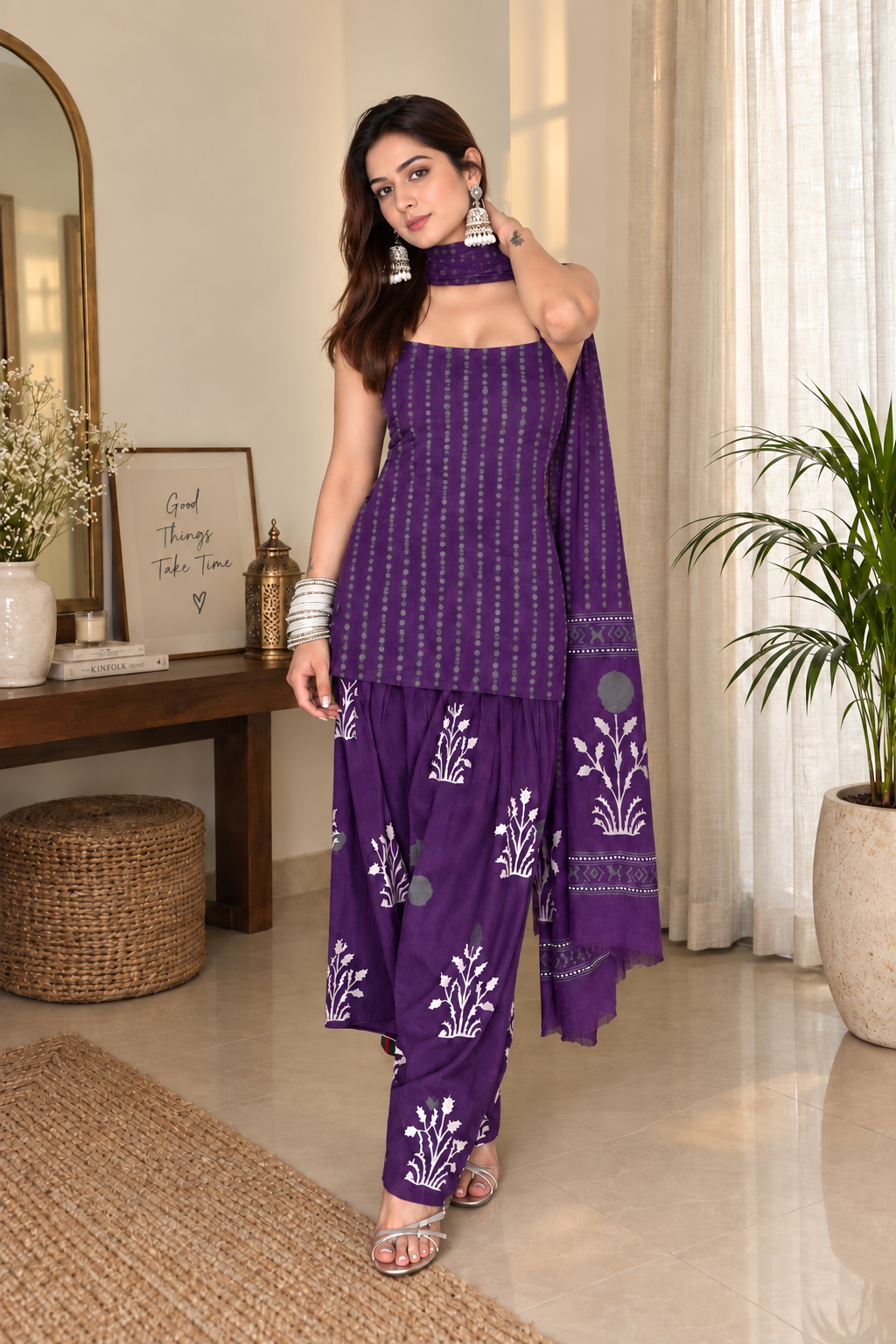 Adah Cotton Farshi Salwar Set