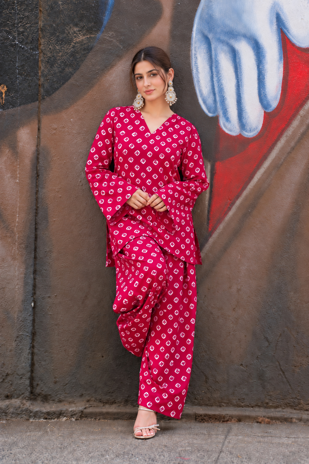 Rani Cotton Farshi Salwar Set