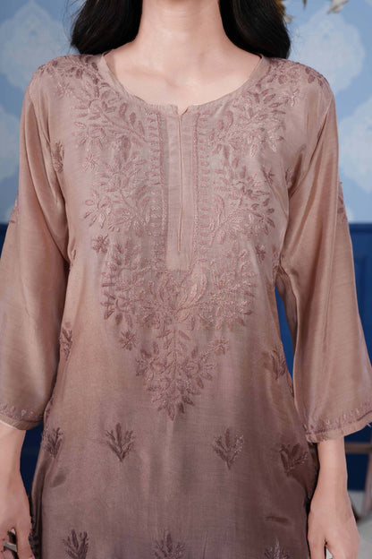 The asymmetricel yoke design adds a contemporary twist.