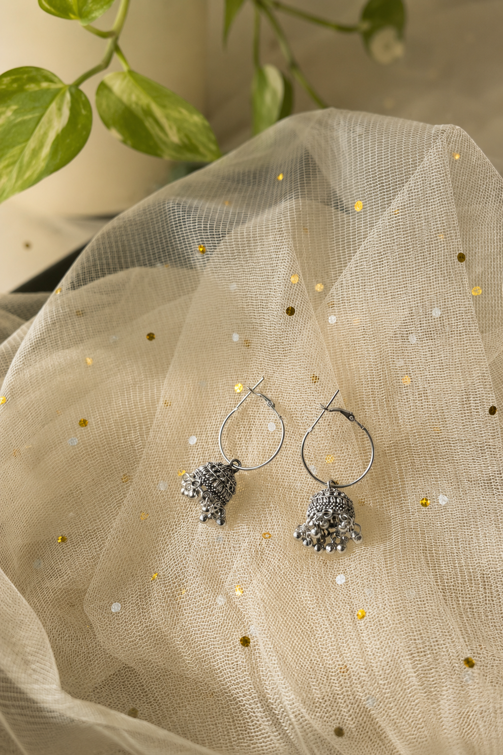 Leya Oxidised Earring