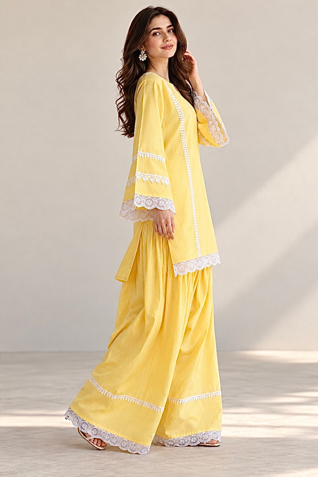 Saima Cotton Farshi Salwar Set