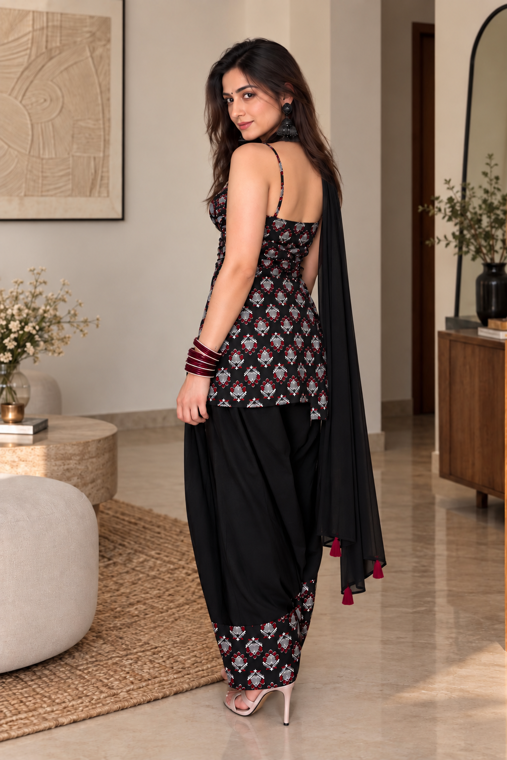 Raya Cotton Farshi Salwar Set