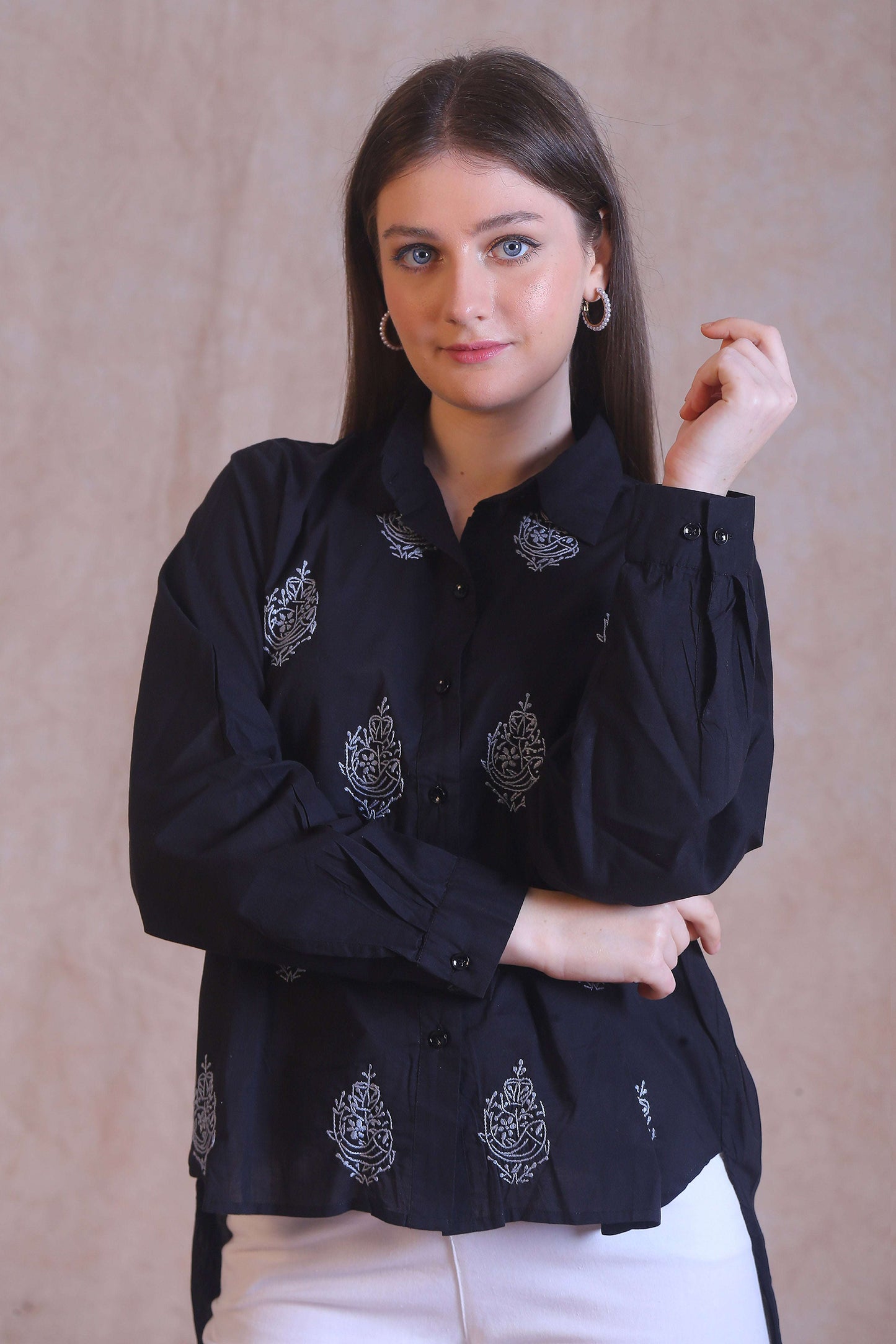 Chikankari shirt offers a comfort and relaxed 