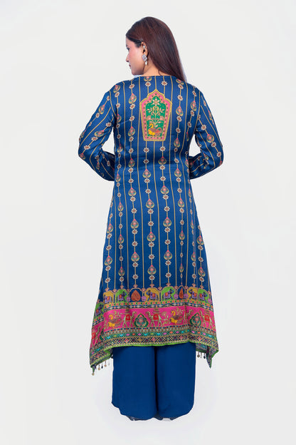Sequin work Crepe Kurta set with Dupatta