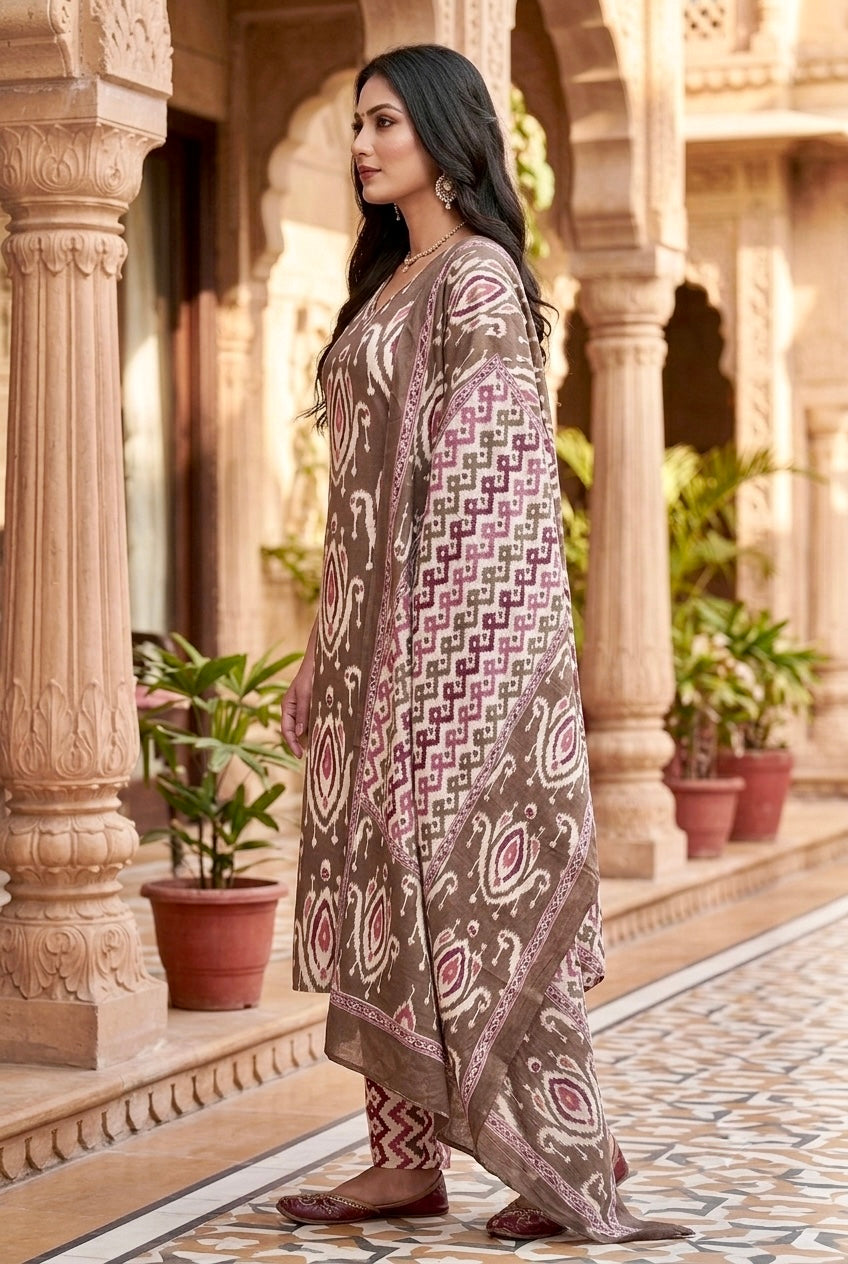 Tina Cotton Kurta Set with Dupatta