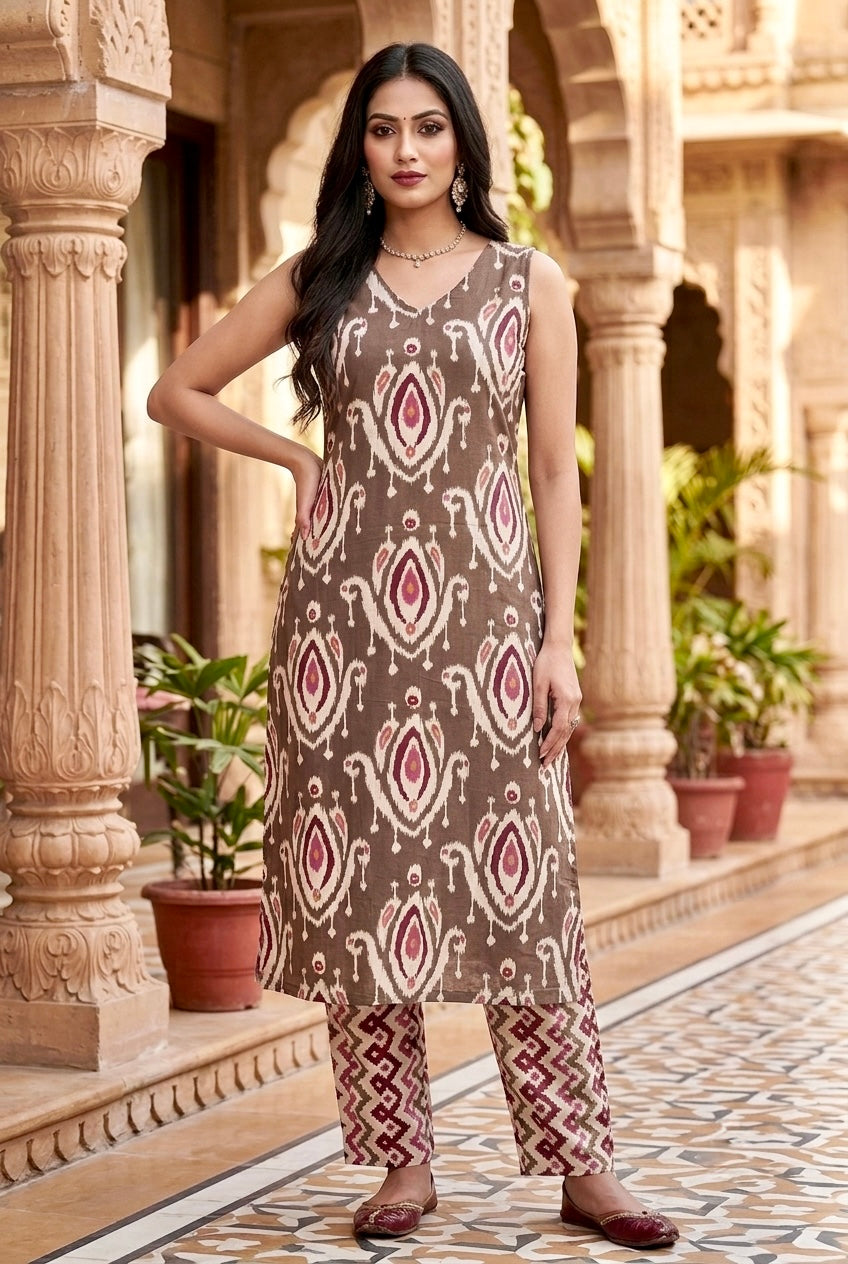 Tina Cotton Kurta Set with Dupatta