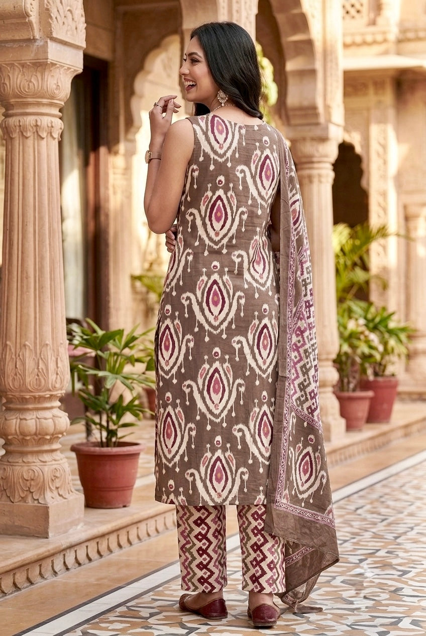Tina Cotton Kurta Set with Dupatta