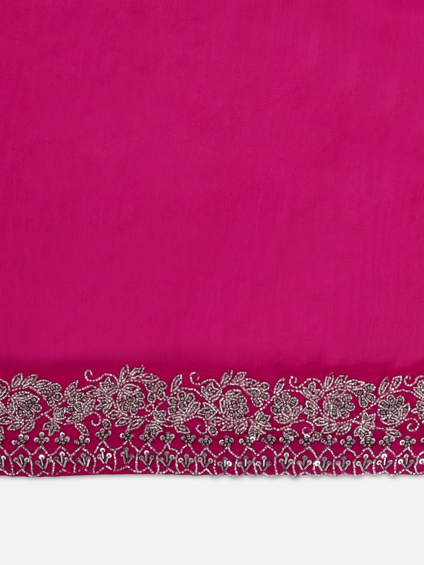 Stunning Pink Yellow Satin Fabric Embroidery Saree with Heavy Stonework