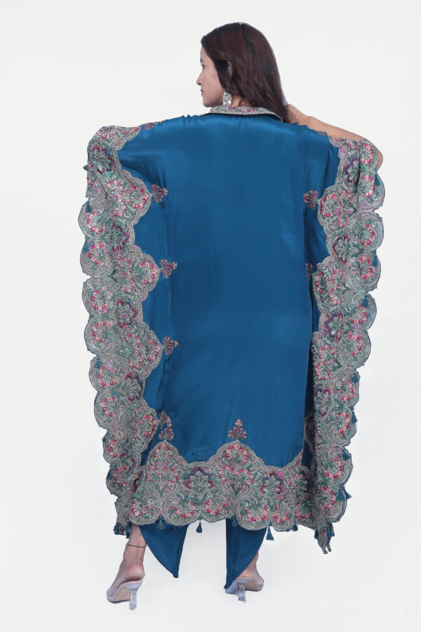 Pure Silk Kaftan With Dhoti - Image 4